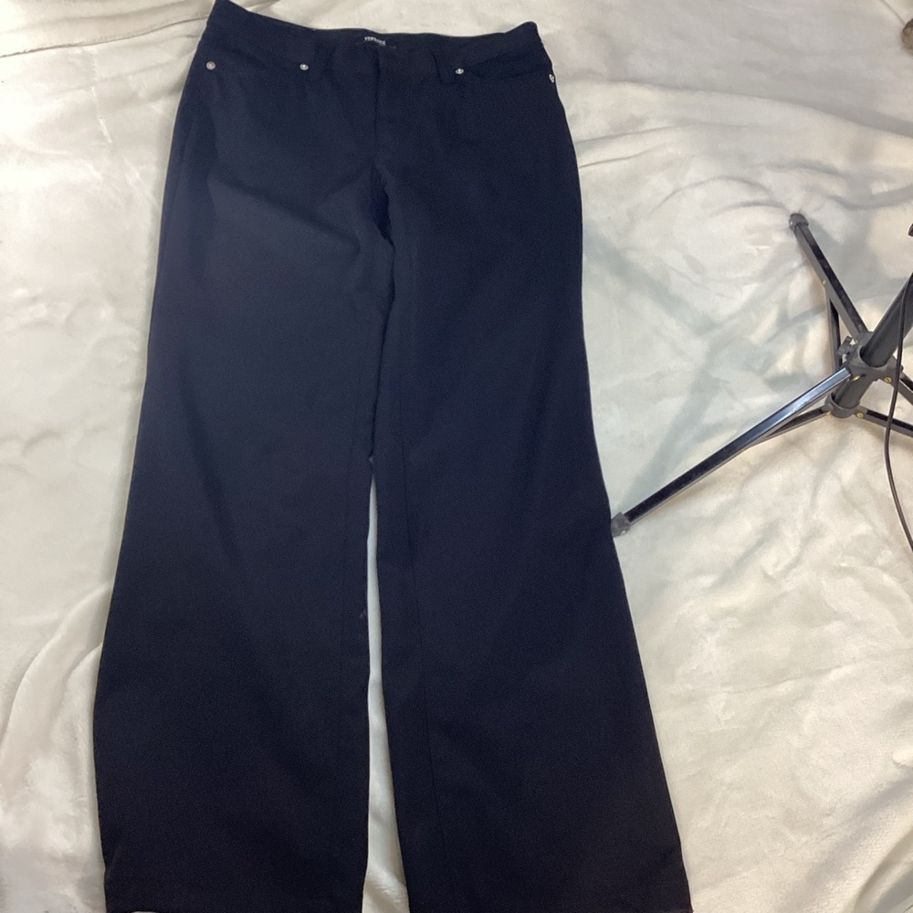 Versace Women's Classic Black Wide Leg Jeans